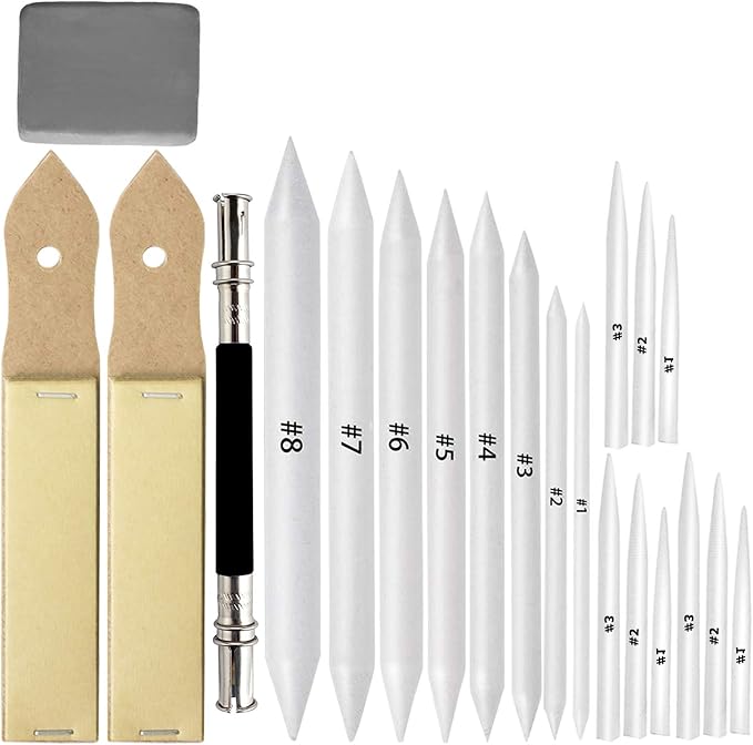 21 Pcs Blending Stumps and Tortillions Set by VENCINK