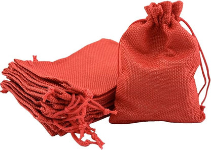 Palmhomee Pack of 25 Burlap Gift Bags - Image 2