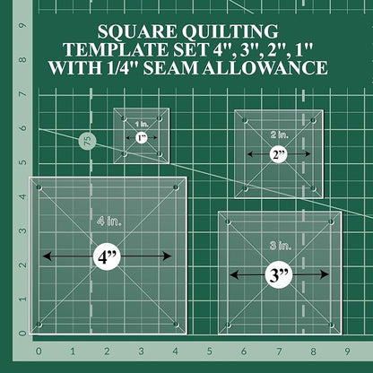 Quilting Acrylic Template Set | Precision Tools - Image 3