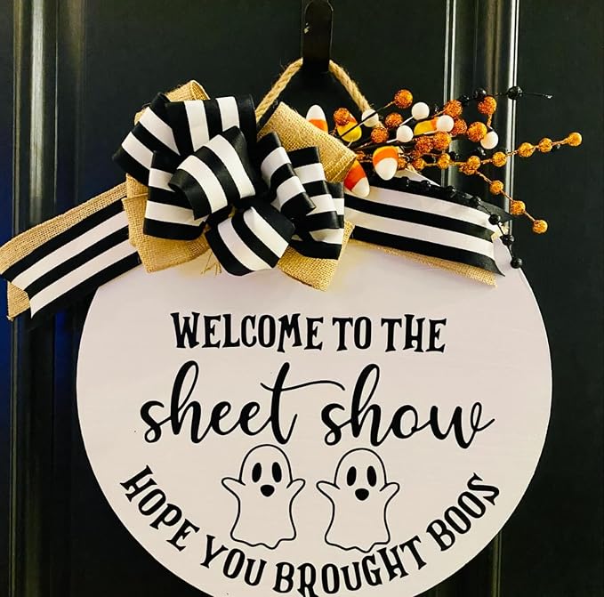 Halloween Stencils for Painting on Wood 12” Large Halloween Stencil Hey Boo - Image 9