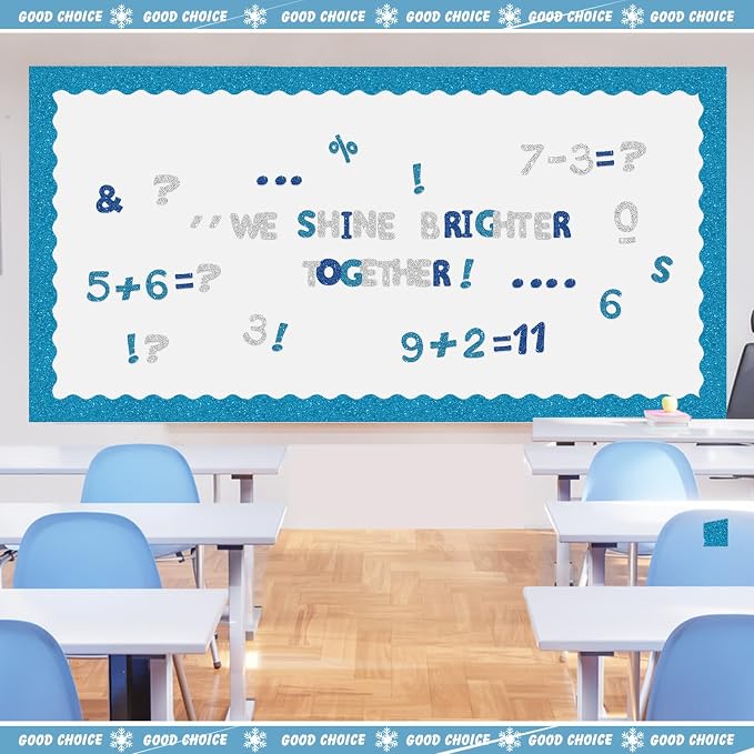 221 Pcs Classroom Bulletin Board Letters Colorful Alphabet Cutouts Number and - Image 7