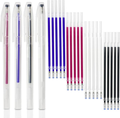 20 Pcs Heat Erasable Pens for Fabric 4 Colors Heat Erasable Fabric Marking Pens by Unknown