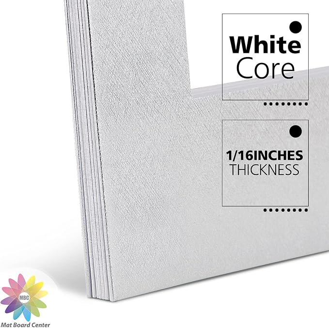 Mat Board Center, 11x14 Silver Color Mats - Image 8