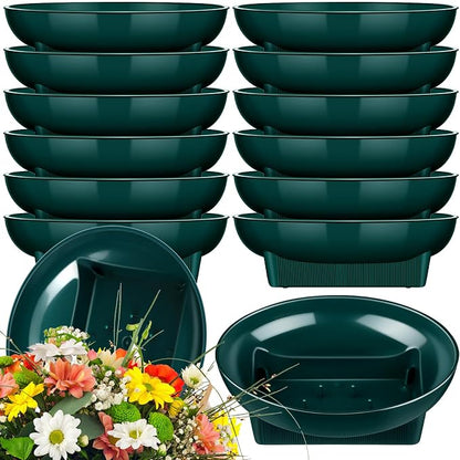 Karenhi 36 Pcs Floral Supplies Green Bowls by Karenhi