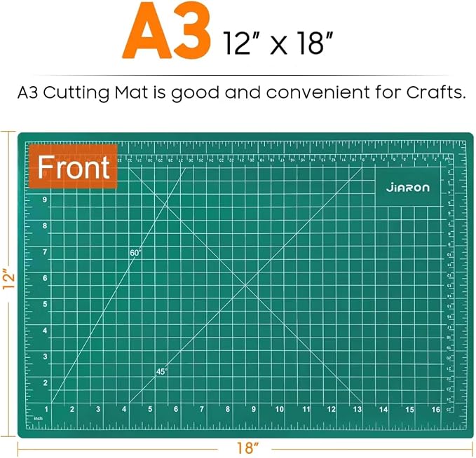 5 Pack Self Healing Sewing Mat, JIARON 12'' x 18'' Cutting Mats - Image 2
