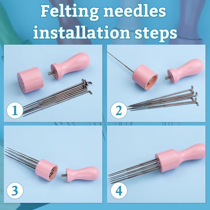 IMZAY 60 Pcs Wool Felting Needles, 3 Sizes Felting Needles - Image 5