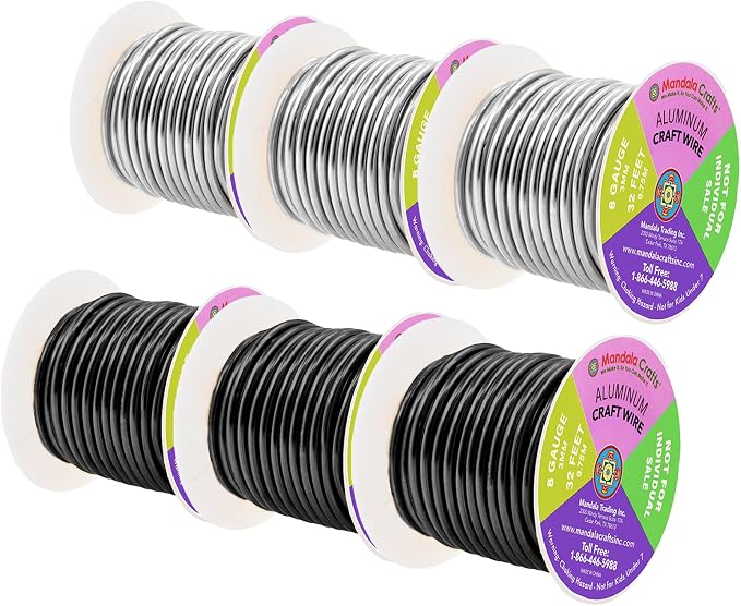 Mandala Crafts 8 Gauge Anodized Aluminum Craft Wire - Image 2