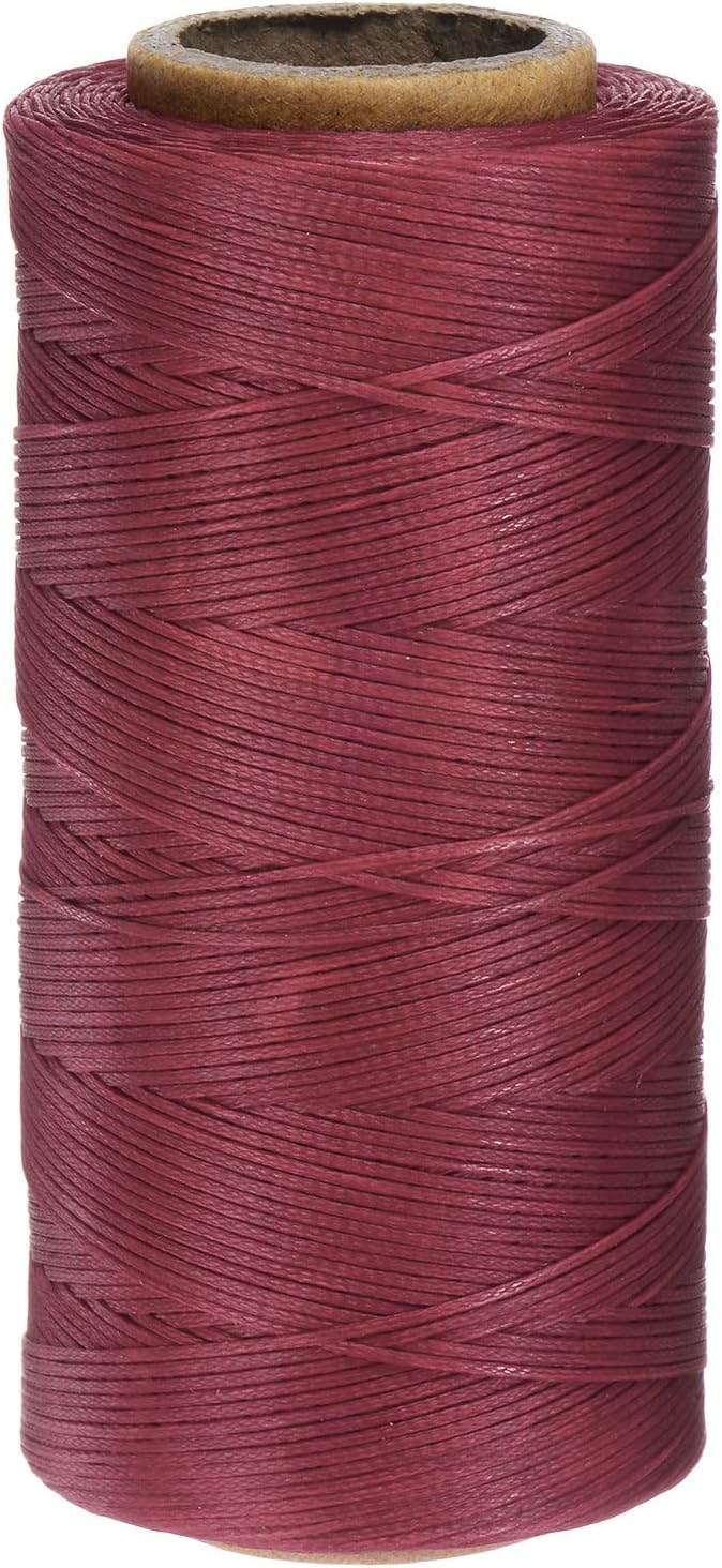 uxcell 150D 0.8mm Flat Waxed Thread 284 Yards Polyester Leather Sewing Waxed by uxcell