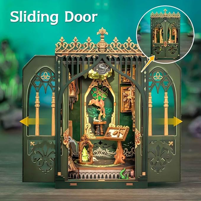 Fsolis Book Nook Kits, DIY Miniature House Kit 3D Puzzles - Image 4