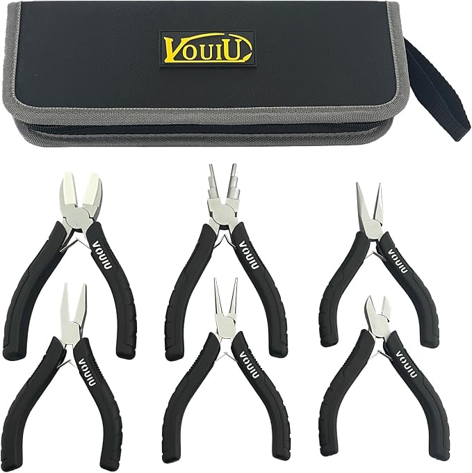 6-Piece Jewelry Pliers Set Jewelry Making Tools by vouiu