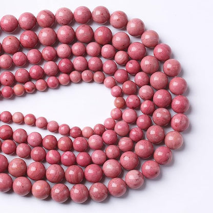 10mm 38pcs 7A Premium Gemstone Rhodochrosite Beads Natural Stone Round Loose - Image 3