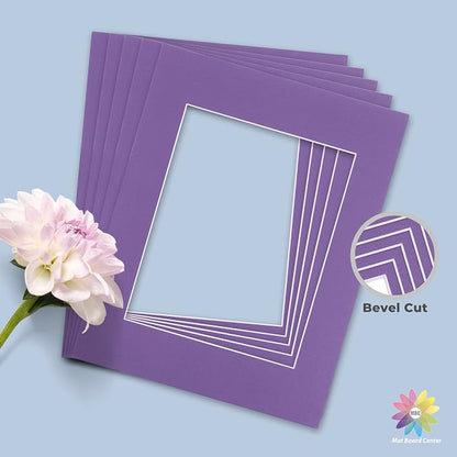 Mat Board Center, 11x14 for 8x10 Purple Color Mats - Image 5