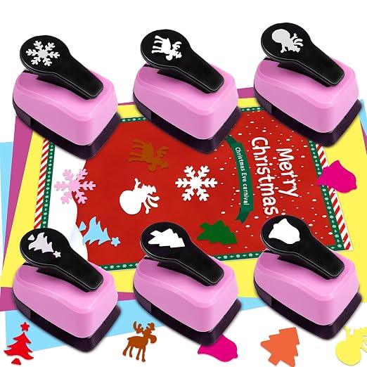 Paper Punch Shape Hole Puncher Craft Punches 1 inch Christmas Punches by HKKYOArtsCrafts