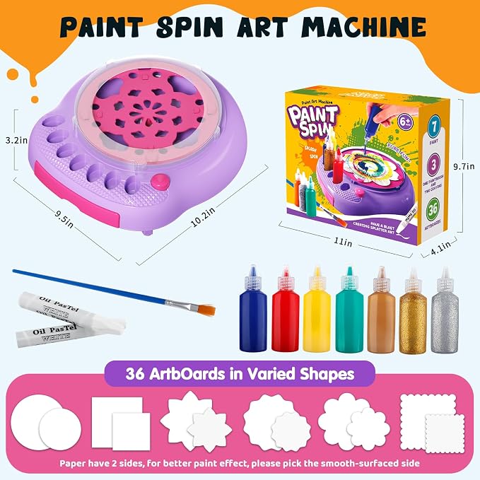 Hewaurorion Paint Spin Art Machine Kit - Image 6