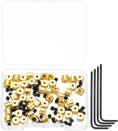 MECCANIXITY 50 Pcs Metal Locking Pin Backs, Locking Pin Keepers Clasps 5mm by MECCANIXITY