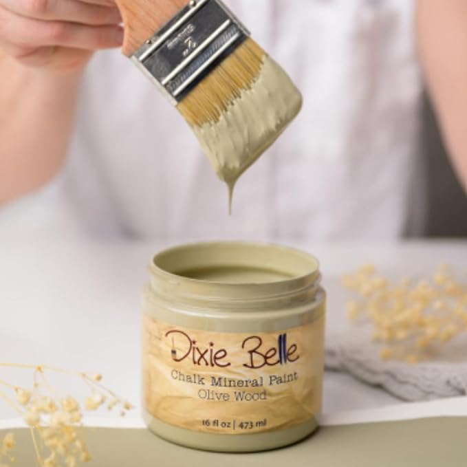 Dixie Belle Paint Company Chalk Finish Furniture Paint – Olive Wood – Matte - Image 2