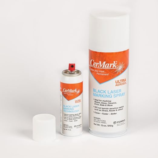 Cermark Ultra Aerosol Spray for Black Laser Marking. Great for Stainless - Image 5