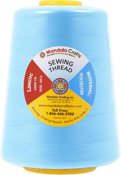 Mandala Crafts 4 Pack of Serger Threads Cones Spools - Image 4