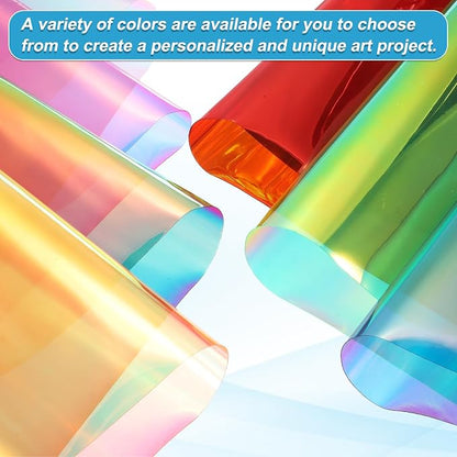 MECCANIXITY Holographic Clear PVC Vinyl Film Holographic PVC Fabric Waterproof - Image 4