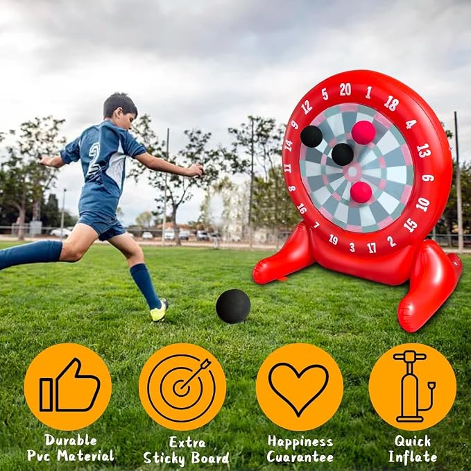 6Ft Tall Giant Kick Darts Games Inflatable Giant Kick Darts Games, Jumbo - Image 3