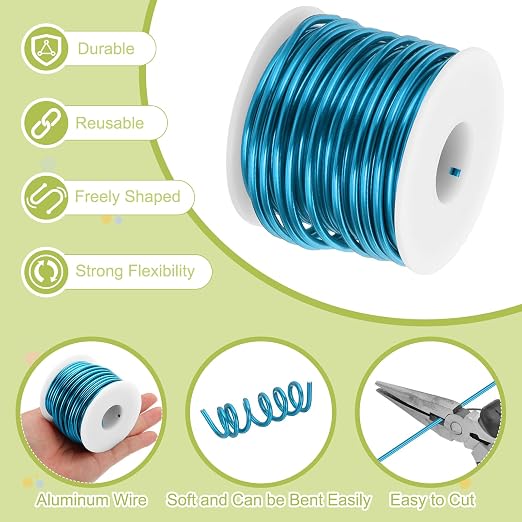 MECCANIXITY 9 Gauge Anodized Aluminum Craft Wire Bendable Bonsai Training Wire - Image 3