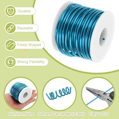 MECCANIXITY 9 Gauge Anodized Aluminum Craft Wire Bendable Bonsai Training Wire - Image 3
