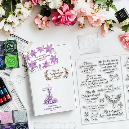 6 Pcs Christian Bible Verse Clear Stamps - Image 7