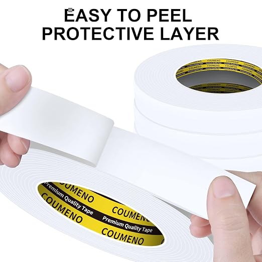 Double Sided Foam Strip, EVA Foam Tape, Double Sided Sponge Adhesive Mounting - Image 4