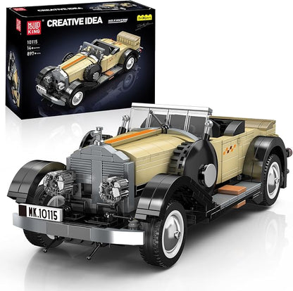 Mould King 10115 Classic Vintage Car Building Kit, Retro Car Building Blocks by MouldKing