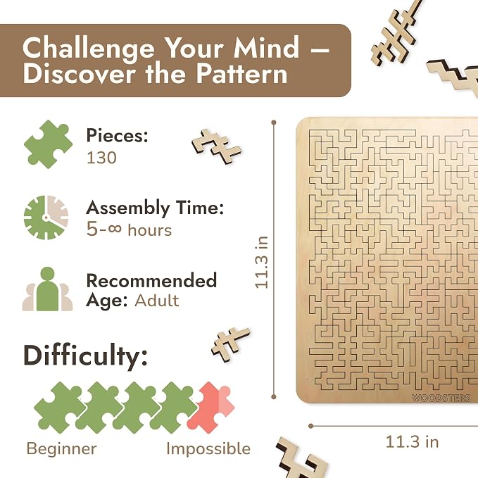 Mind Bending Wooden Jigsaw Puzzle - Image 2