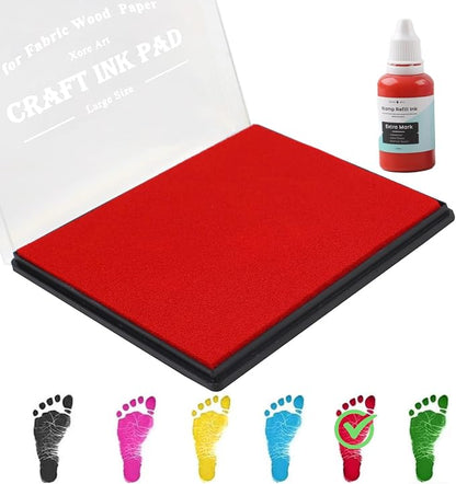 5"x4'' Large Ink Pad Washable Stamp Ink Pad by XoreArt