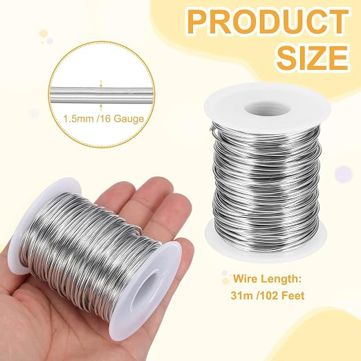 uxcell 16 Gauge / 1.5mm Anodized Aluminum Wire - Image 2
