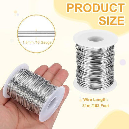 uxcell 16 Gauge / 1.5mm Anodized Aluminum Wire - Image 2