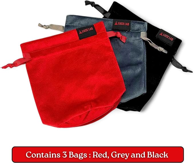 Luck Lab Velvet Drawstring Dice Bag - Image 6