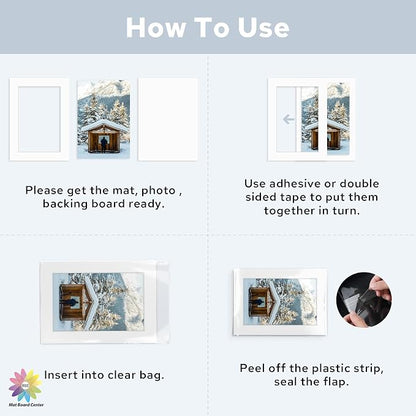 Mat Board Center, 5x7 for 4x6 White Mat Kit - Image 6