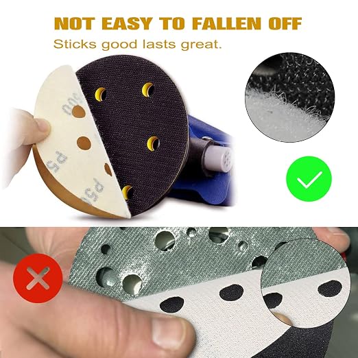 100PCS 5 Inch 8 Hole Sanding Discs 600 Grit - Image 3