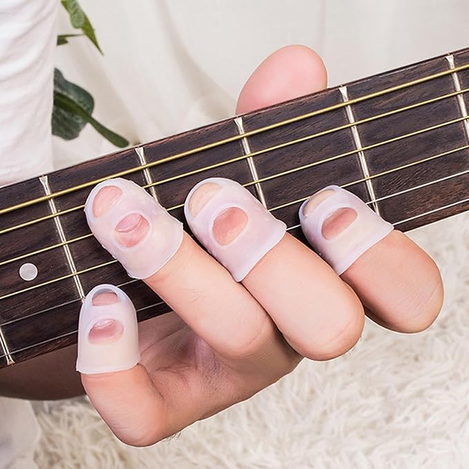 Guitar Fingertip Protector Silicone Thimble 20 PCS Rubber Finger Tips - Image 5