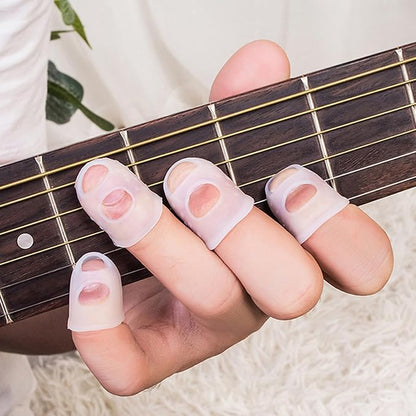 Guitar Fingertip Protector Silicone Thimble 20 PCS Rubber Finger Tips - Image 5