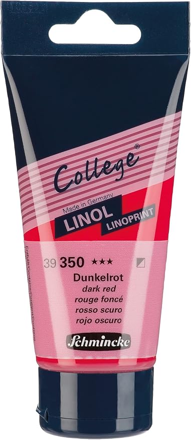 Schmincke - College Linol, artists' lino printing inks, dark red in 75 ml tube by Schmincke