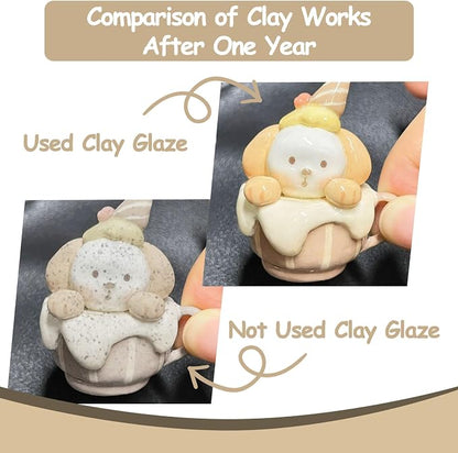 500ml Air Dry Clay Glaze, Waterproof and Scratch Resistant, Design - Image 4