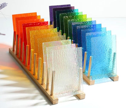Lanyani 26 Sheets Transparent Stained Glass Sheets Packs - Image 3