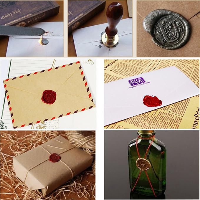 Yoption 5 Pcs Totem Fire Manuscript Sealing Seal Wax Sticks - Image 2