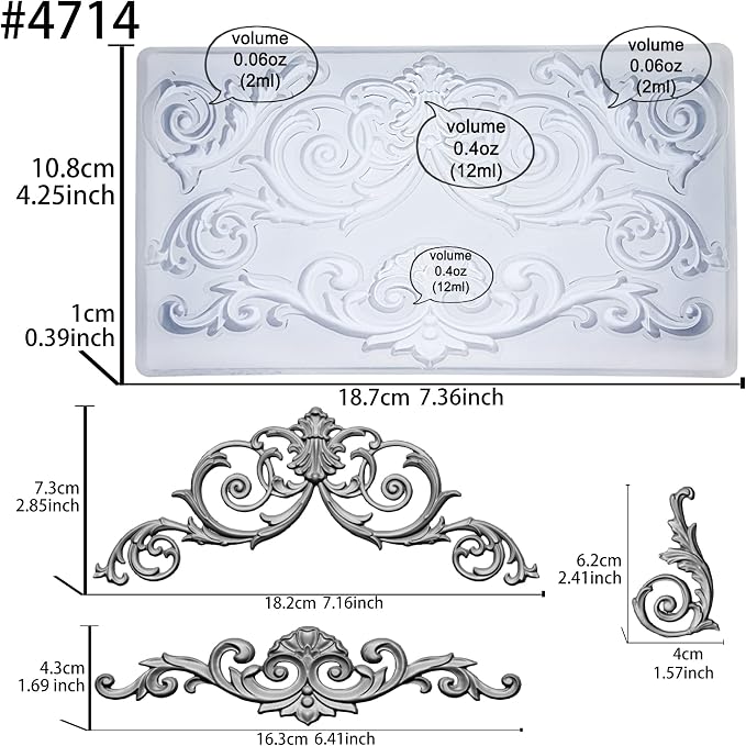 Garland Mold for Polyclay Air Dry Clay Plaster - Image 2