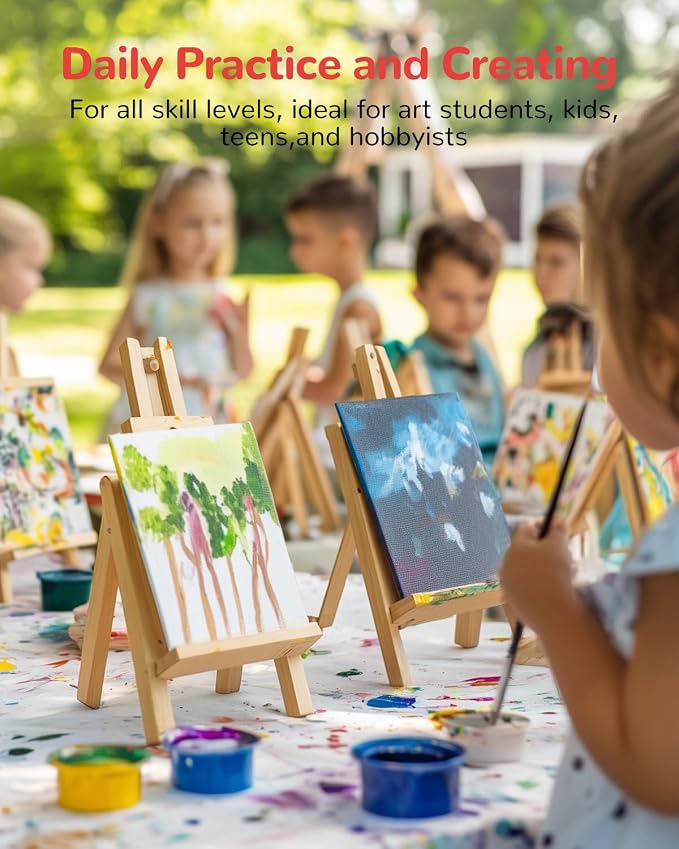 Canvas Boards for Painting 24 Pack, 5x7 Inch Small Canvas for Kids, Mini Canvas - Image 5