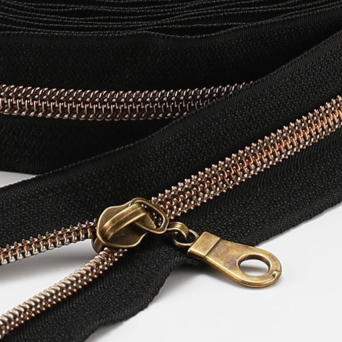 Sawoake 10 Yards Bulk Zipper, Replacement Sewing Zipper by Zipper