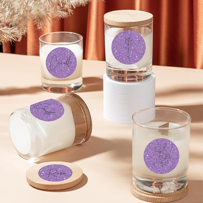 1.5" Holographic Direct Thermal Label Stickers, Round Printable Thermal Printer - Image 6