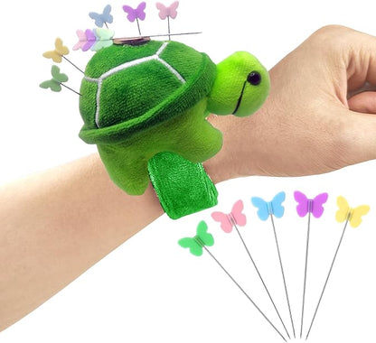 Cute Turtle Wrist Pin Cushion for Sewing by YOULIK