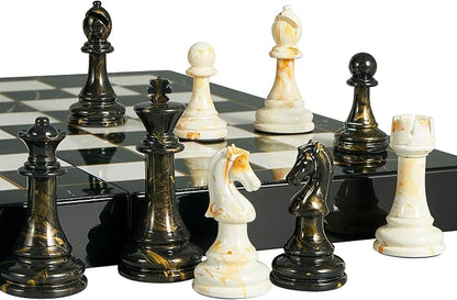 15" Large Chess Set for Adults- Weighted Acrylic Pieces Including Extra 2 Queens - Image 5