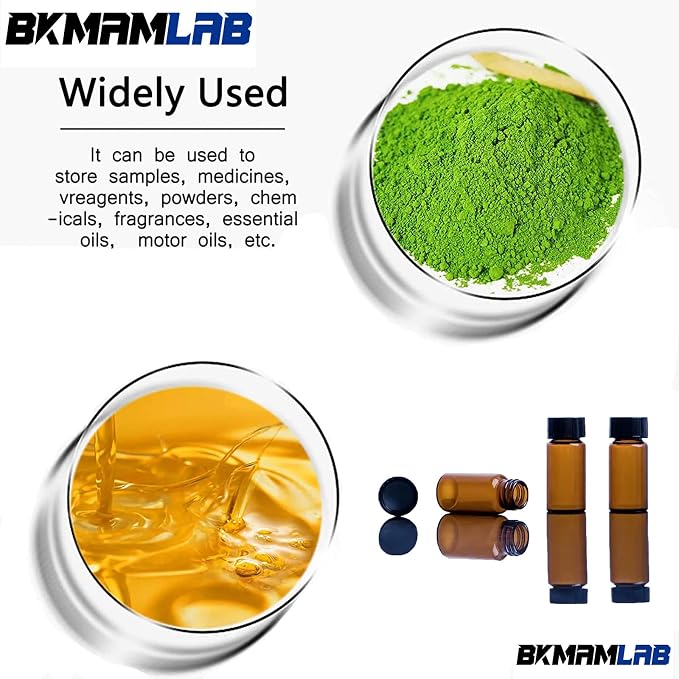 10ml Amber Small Glass Vials 50pcs - Image 4