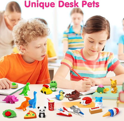 Arscniek 140 Pack Animal Erasers - Image 6